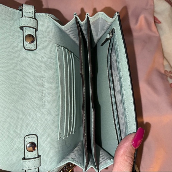 Michael Kors Pastel Blue Crossbody Bag - Picture 8 of 9